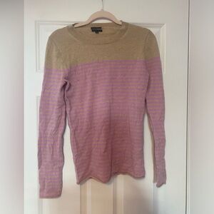 J crew. Women’s size medium top. Purple and brown. Cashmere